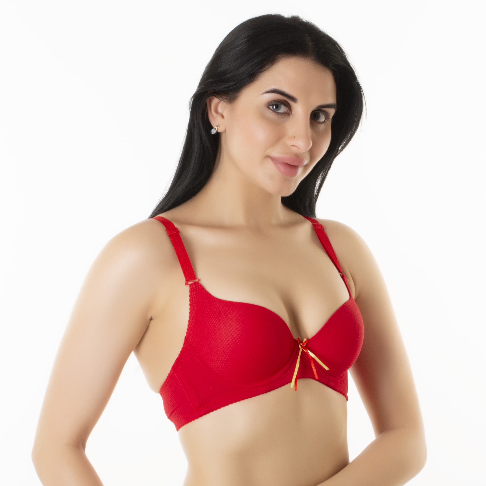 Cotton 32b Red Push Up Bra - Get Best Price from Manufacturers