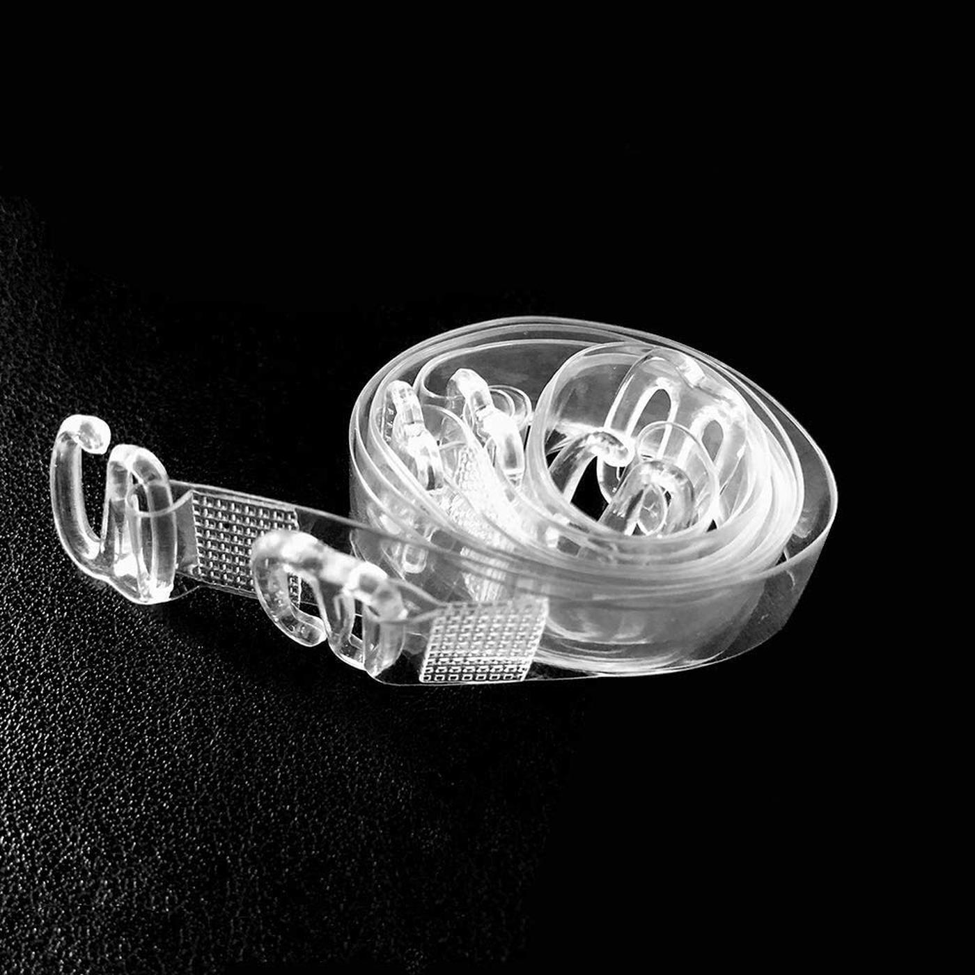 Vivisence regulated silicone transparent bra straps 8005 , Transparent