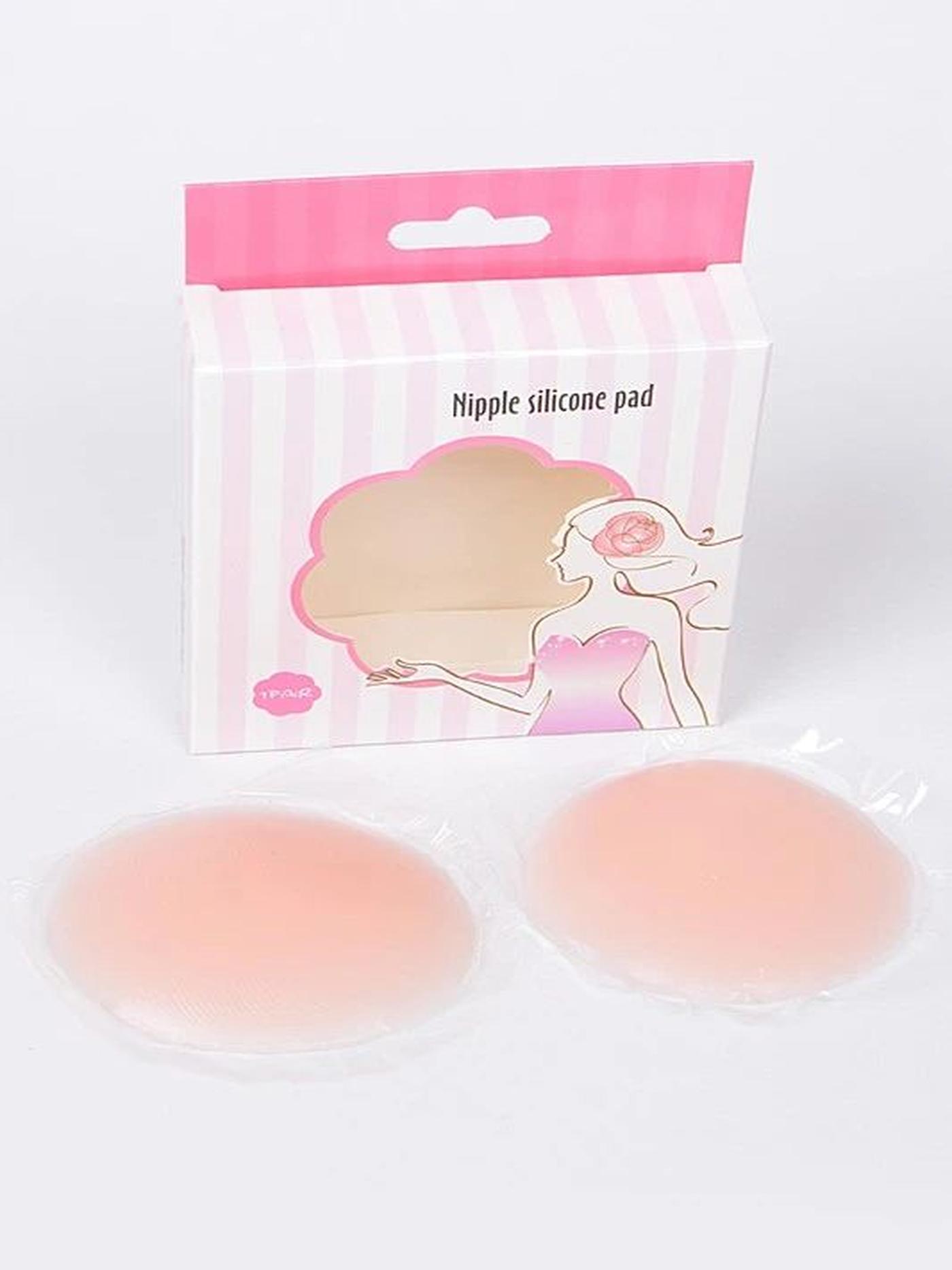 Women's and Girls' Reusable Nipple Cover-Silicone Nipple Cover Pad-  Adhesive Reusable Nipple Pads (Free Size)