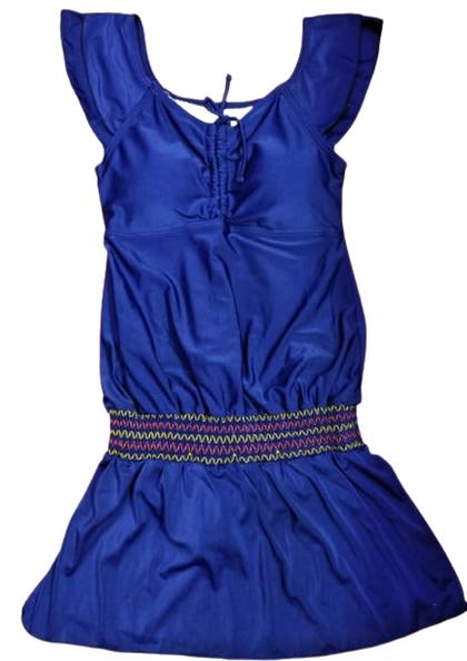 BW3889 NAVY BLUE SWIM FROCK