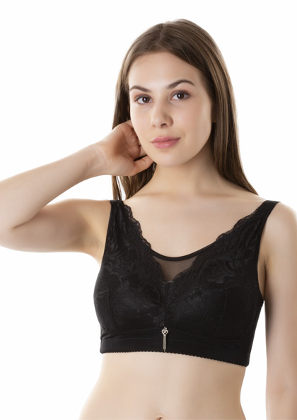 girl wearing Blouse Cum Sports Bra Wire Free Full Coverage Extra Support Bra | Lovebird