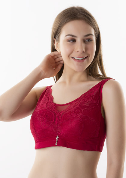 girl wearing Blouse Cum Sports Bra Wire Free Full Coverage Extra Support Bra | Lovebird