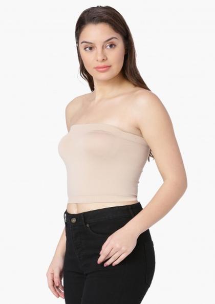 Buy Online Benetton Tube Women's Non Padded & Non Wired Seamless Tube Top | Lovebird