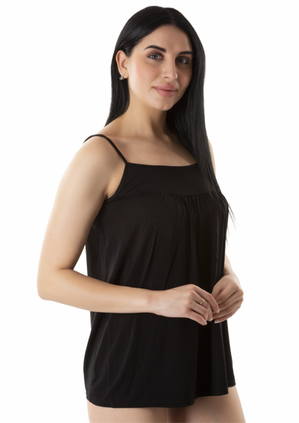 Comfort Lady Slips Inner Wear Size-M Sleeveless Col-052,Black in Kollam at  best price by Orshel - Justdial