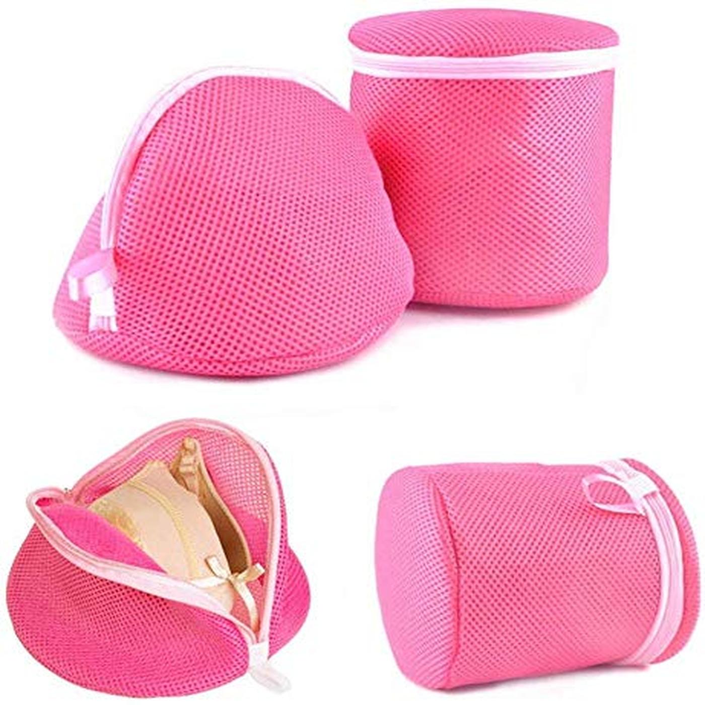 Silicone Bra Laundry Bag Bra Washing Bag Travel Reusable Cleaning Home  Silicone Lingerie Bag Wash Bag for Towel Scarf Clothes Pink 