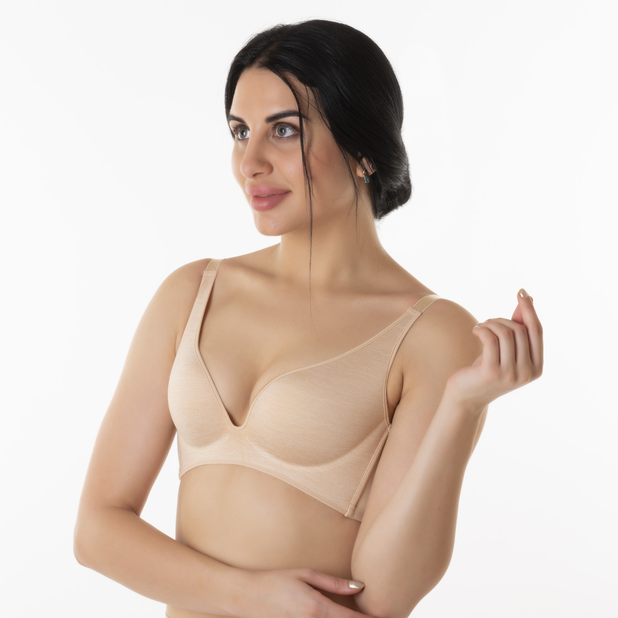 Franca Padded Non-Wired Full Cup Bra - Green