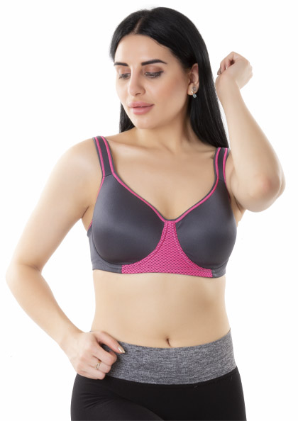 Bigersell Plus Size Sports Bra Women Solid Color Comfortable Hollow Out Bra  Underwear No Underwire Short Size Everyday Bras, Style 10415, Purple 46B