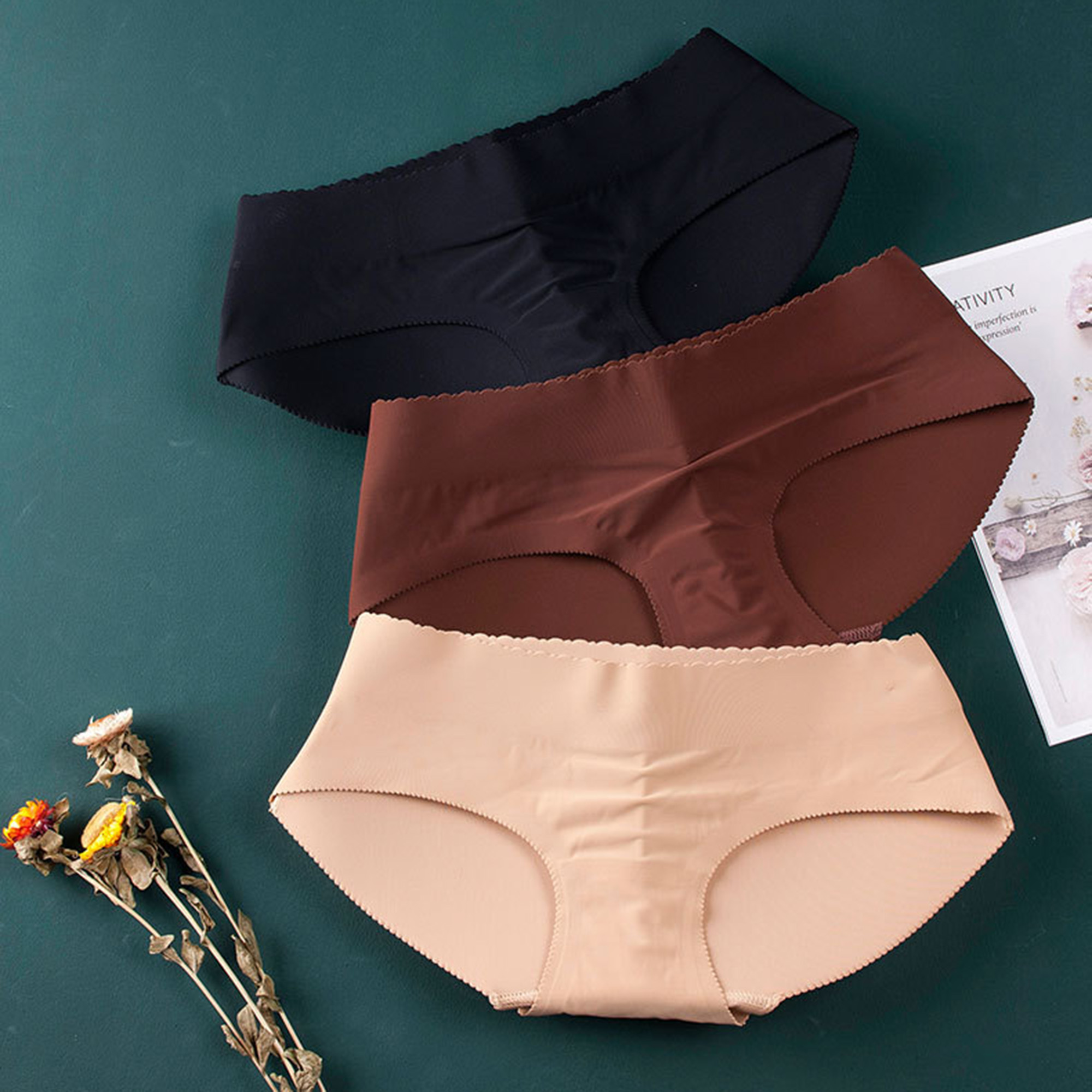sexy women's padded panties underwear seamless