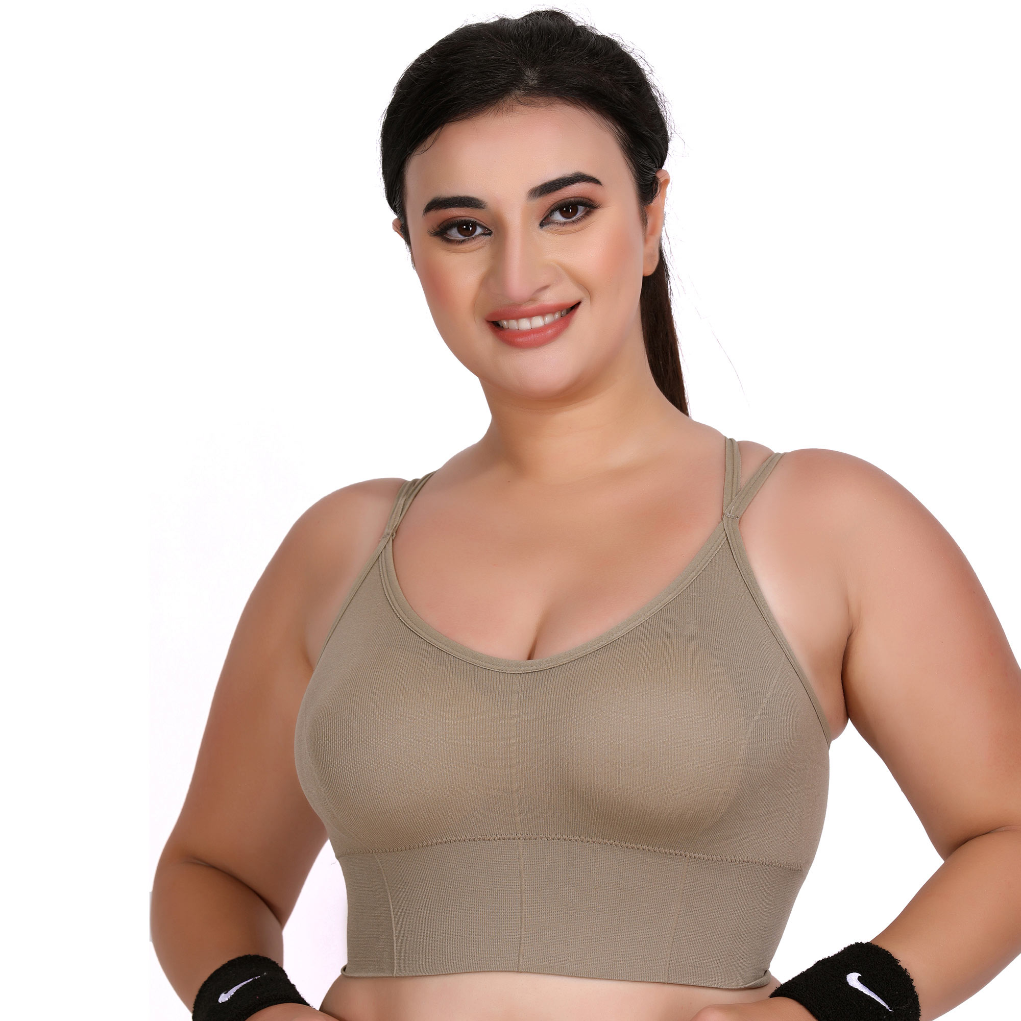 Mrat Clearance Bras for Large Breasts Women's Zip Front Sports Bra Sports  Plus Size Criss Cross Back Bralette Bras for Large Breasts Wireless Bra  Active Yoga Sports Bras Green M 