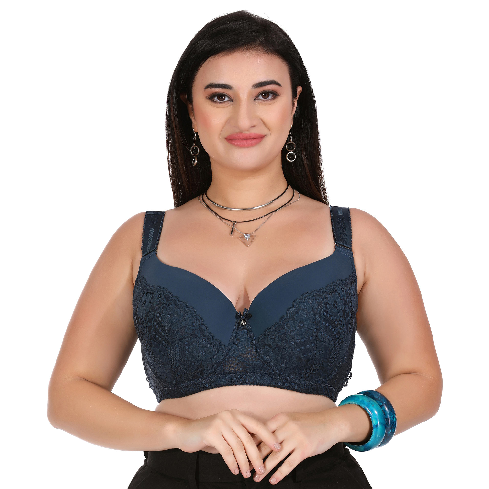 Bra Plus Size Women Lace Big Bralette Full Cup Underwired Support