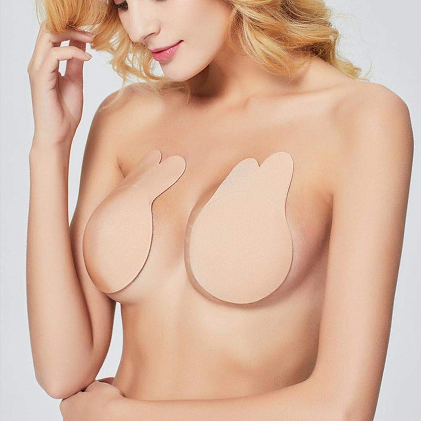 Invisible Breast Lift Up Bra Pad Tape Silicone Cover Ear SALE S-XL