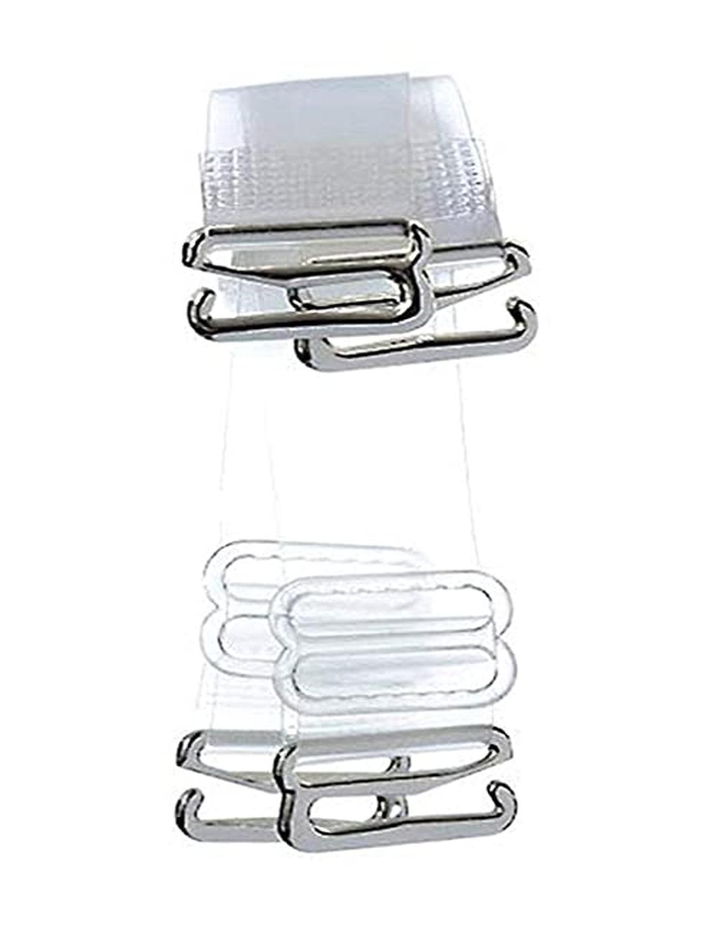 6 Pair Clear Bra Straps, Transparent Detachable Invisible & Adjustable Hook  