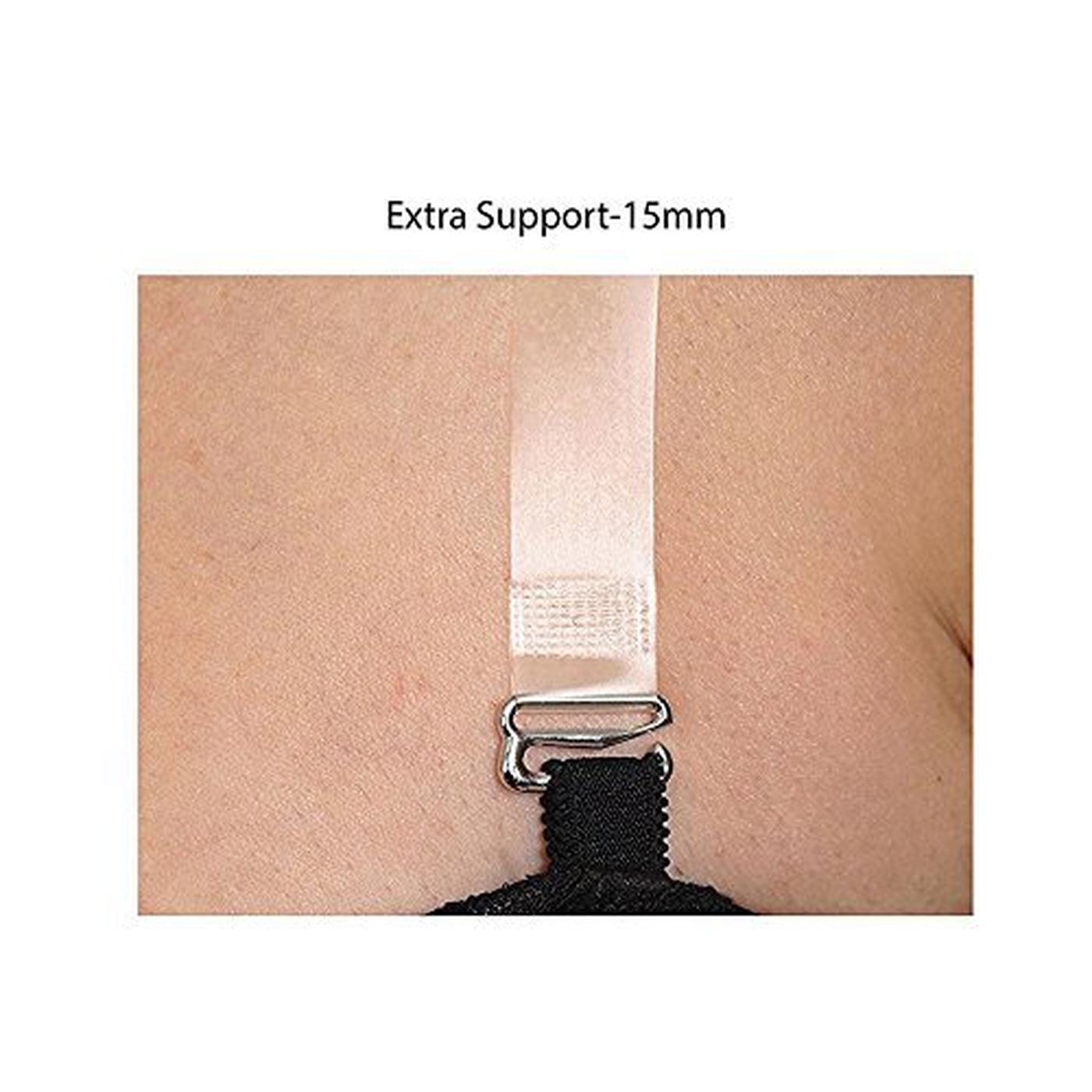 Women's Silicone Transparent Adjustable Detachable Bra Straps (Medium) -1  Pair