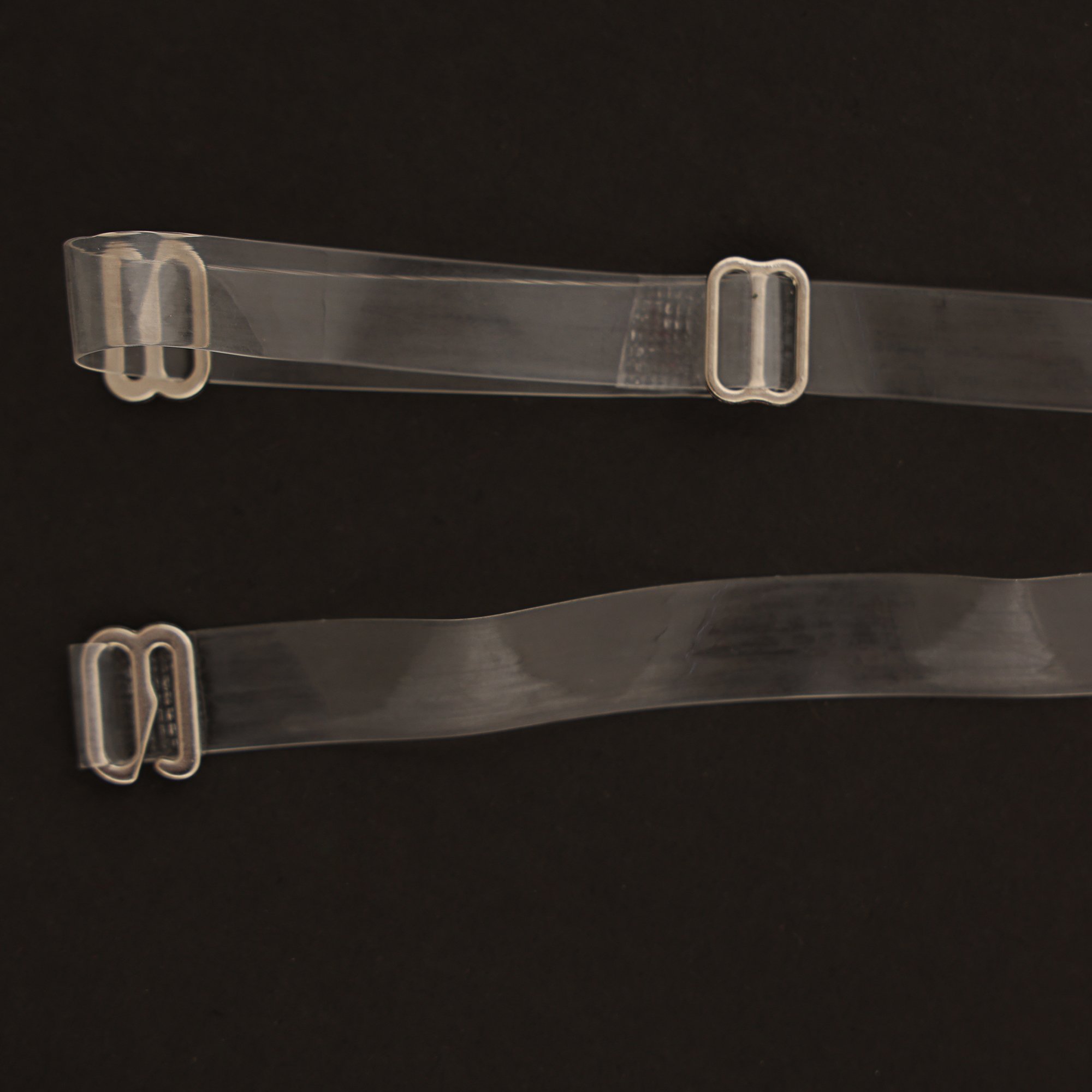 Pair Adjustable Detachable Transparent Clear Invisible Bra Straps