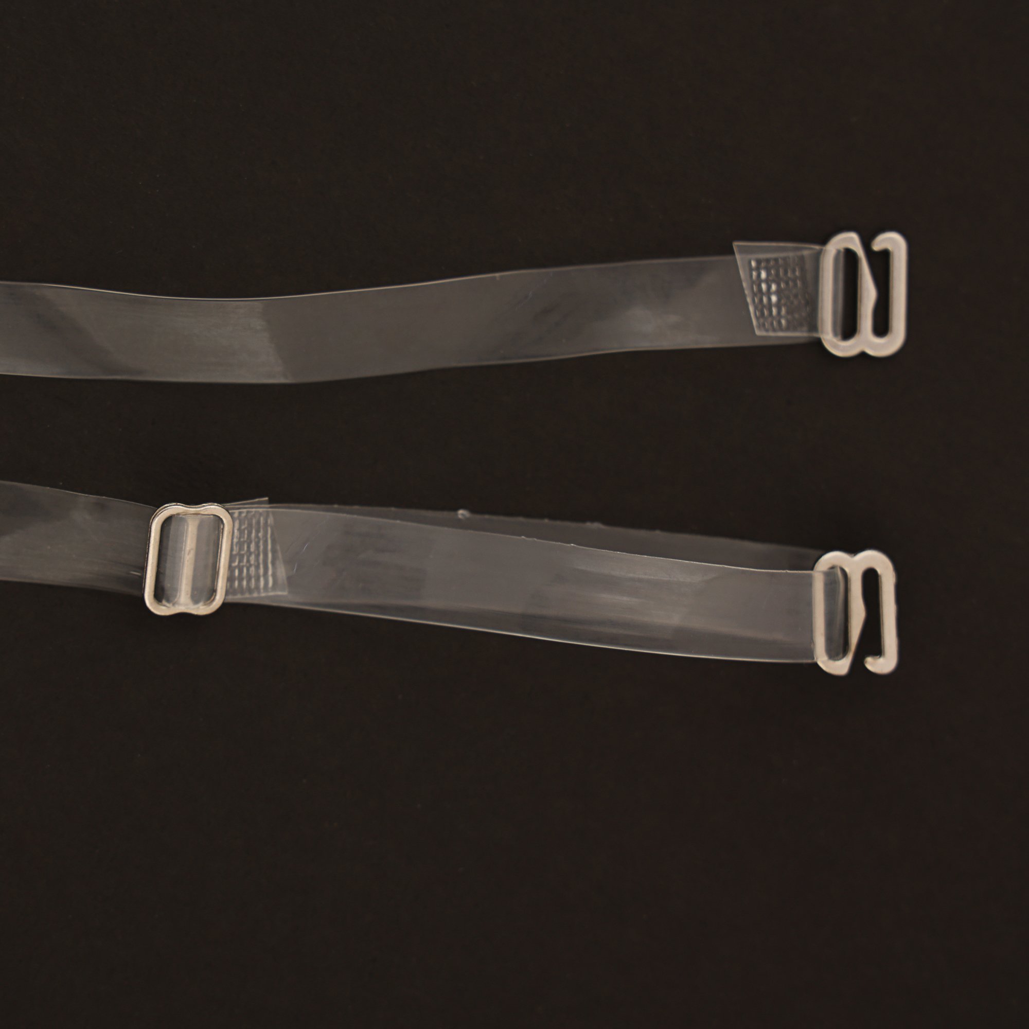 Women's Silicone Transparent Adjustable Detachable Bra Straps (Medium) -1  Pair