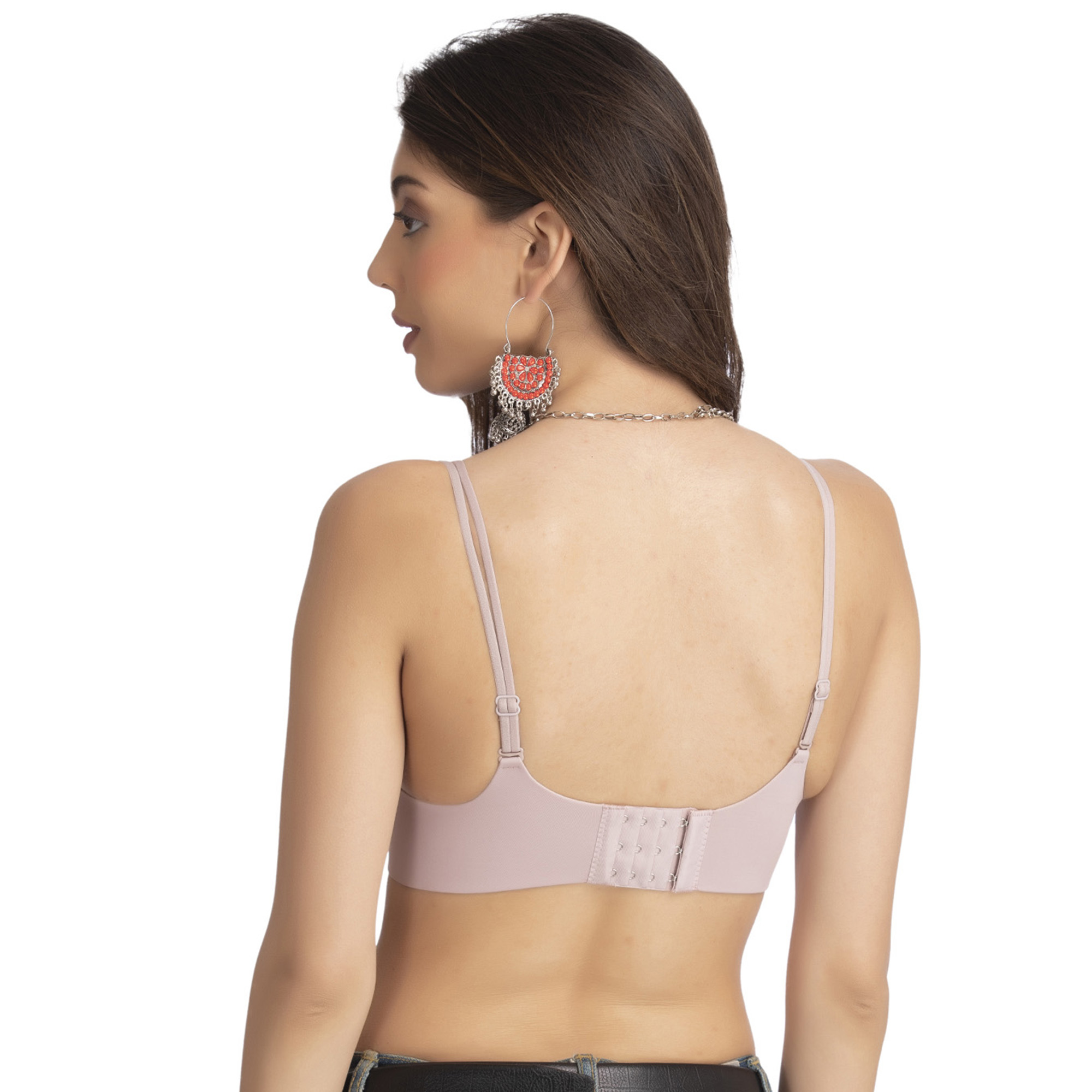 amlbb Women's Push-Up Bra Underwear Thin Back Strap With A Bra Pad