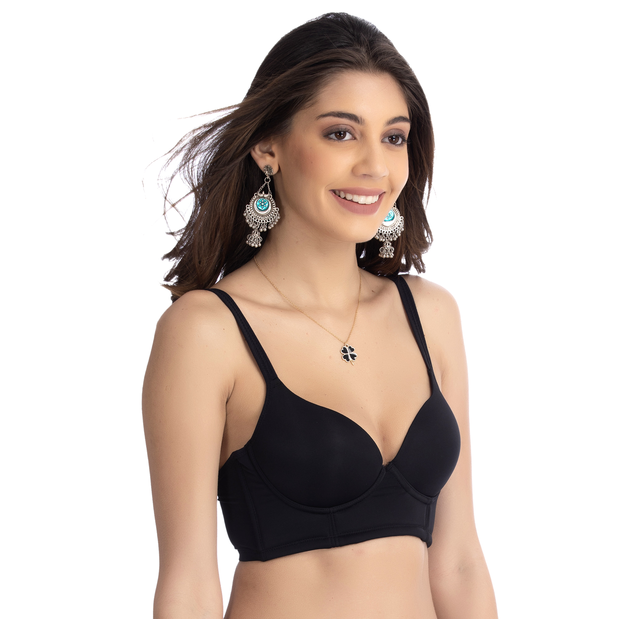 Cutee Flexi fit Plain Non-Wired Crop Top Bra