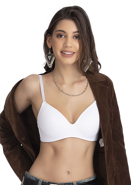 Cutee Flexi fit Plain Non-Wired Crop Top Bra