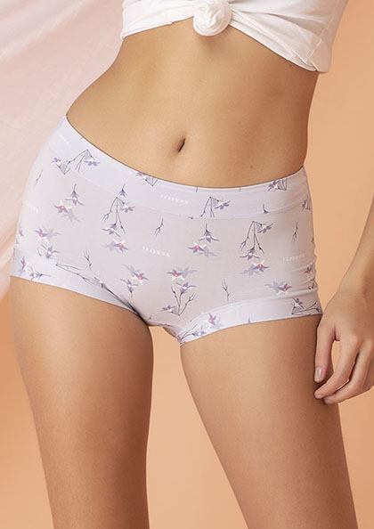 Printed Micro Modal No Panty Line Next to Skin Ultra Soft Hipster