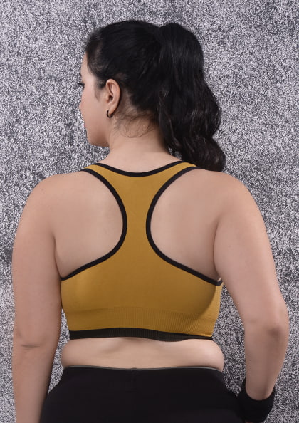 AIR BRA, SPORTS BRA, STRETCHABLE REMOVAL PADDED & NON-WIRED