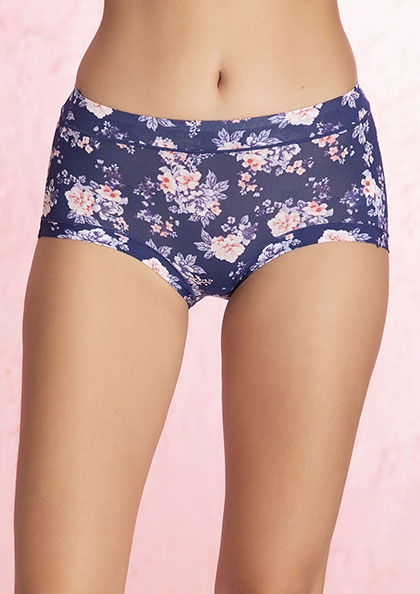 Printed Micro Modal No Panty Line Next to Skin Ultra Soft Hipster