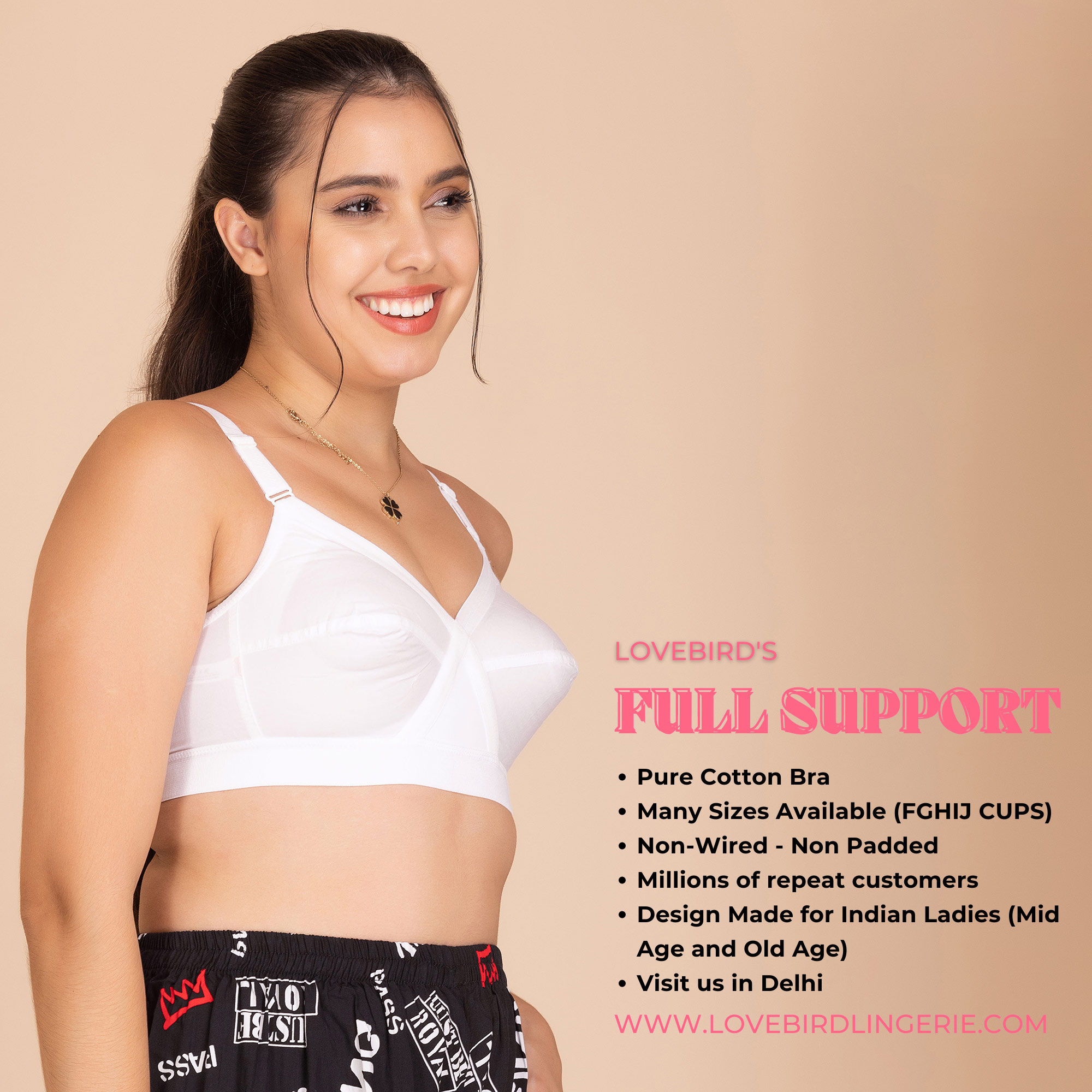 Buy Cotton Sports Bra For Women Plus Size online