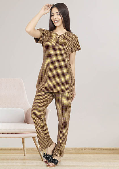 Buy Online NS535 Preety Women Night Suit with Pyjamas | Lovebird