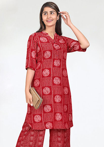 NS-KPL408A RYON COTTON  LONG KURTI NIGHT DRESS