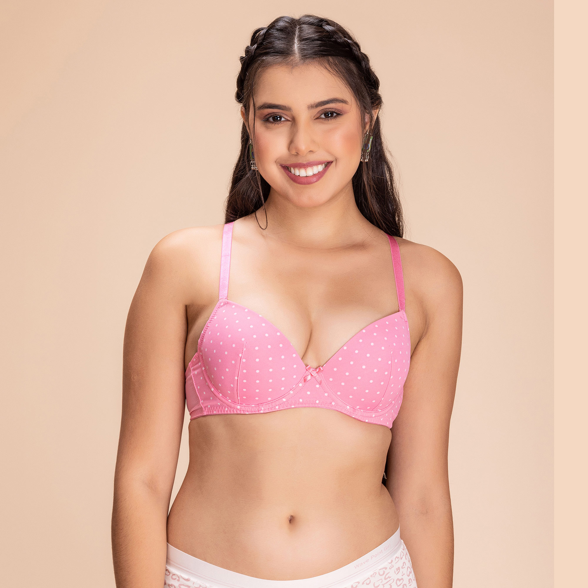 Shikha-Plain Mold T-shirt Bra Pink – Juliet India