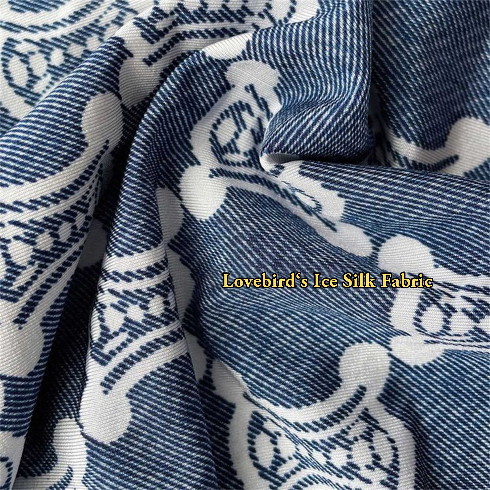 Lovebird Lingerie Ultra Soft Ice Silk Fabric Denim Blue Lower