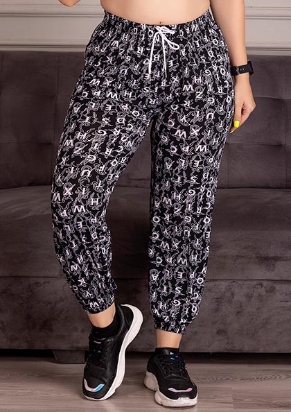 LL902 PRINTED MODAL JOGGER