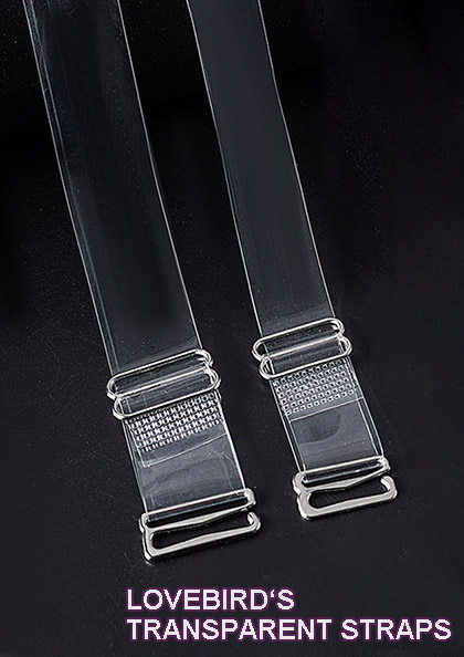 3 Pair Soft & Detachable Clear Bra Straps - Buy Today Get 55% Discount