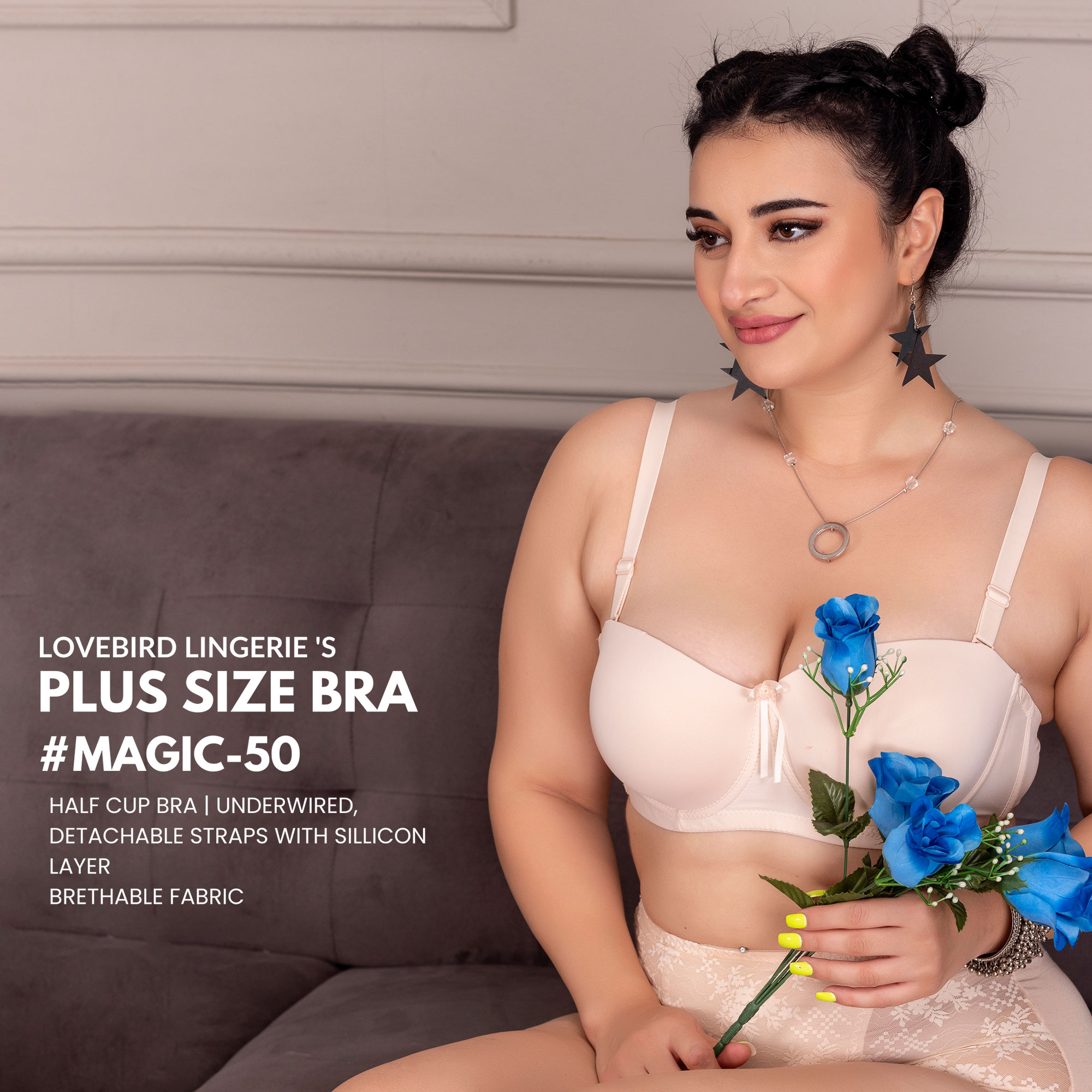 Buy online Bow Patch Backless Bra from lingerie for Women by Piftif for  ₹450 at 55% off