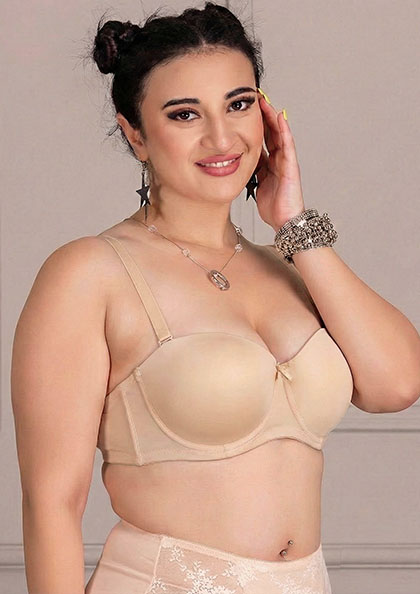 Buy Online Magic-50 Off Shoulder Strapless Underwire Support Top Less Bra | Lovebird