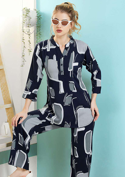 Buy Online Rayon Nightsuit 0646 | Lovebird