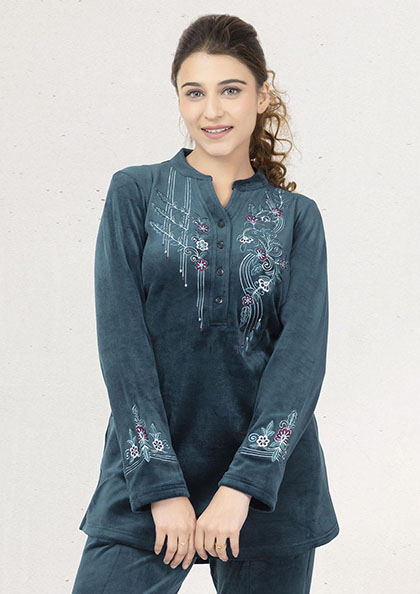 WWESDXCR Fashion Velvet Warm Winter Lace Sleeveless Nightwear Pajamas Set  for Women, 4 Pieces price in Saudi Arabia | Amazon Saudi Arabia | kanbkam