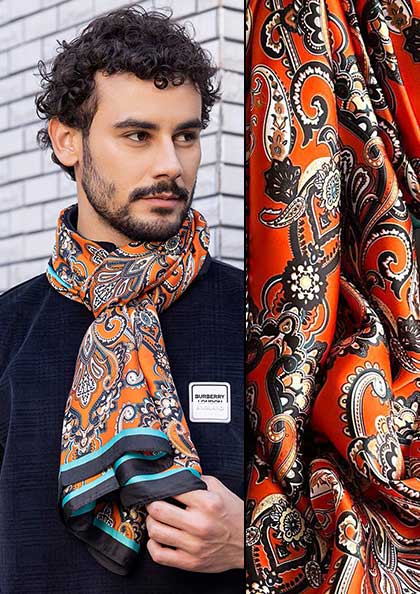 PRINTED SILK SCARF SS4