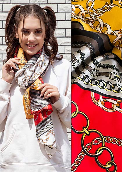 PRINTED SILK SCARF SS23