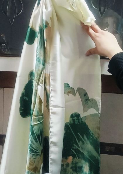 PRINTED SILK SCARF SS24 bra 5 star review image