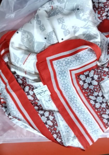 PRINTED SILK SCARF SS31 bra 5 star review image