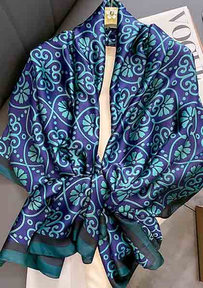 PRINTED SILK SCARF SS37