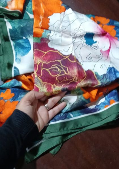 PRINTED SILK SCARF SS41 bra 5 star review image