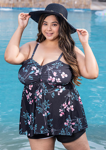 2019 fashion swimsuits plus size