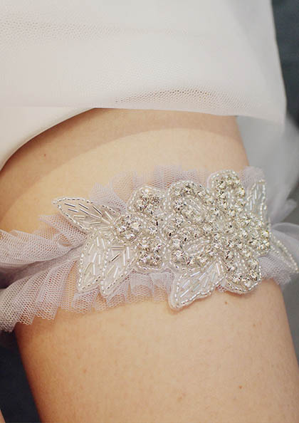 CHRISTIAN WEDDING GARTER LR01