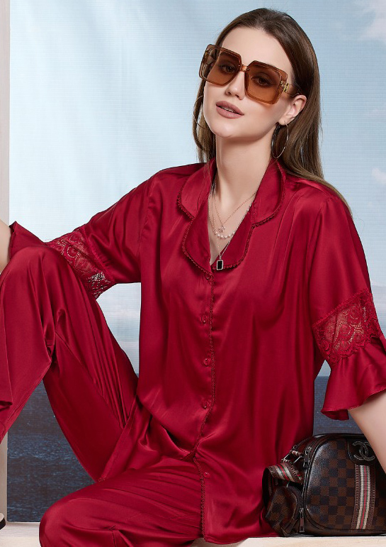 Buy Online NS-1549 Satin NightSuit  | Lovebird