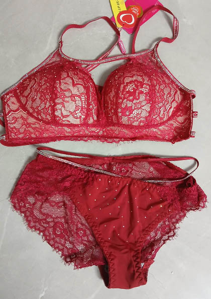 Buy Online Diamond4 Rhinestone Saroski Bra Panty Set | Lovebird