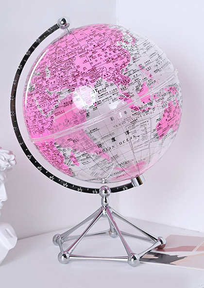 PINK GLOBE DECORATION