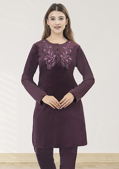 Buy Online SKL76 Velvet Night Suit Winters | Lovebird