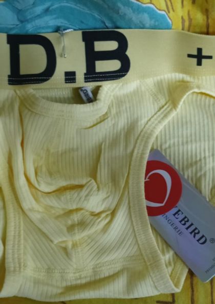 MAN THONG UNDERWEAR YELLOW bra 5 star review image