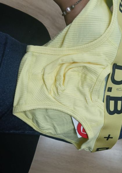 MAN THONG UNDERWEAR YELLOW bra 5 star review image